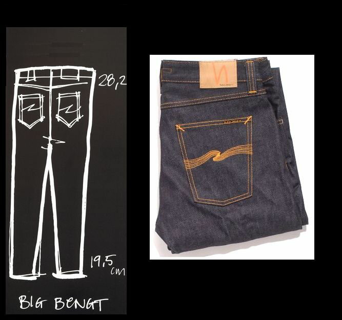【NudieJeans”BIG BENGT/Dry】【ヌーディージーンズ”ビッグベン”ドライ】