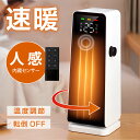 【2024冬革新型】 セラミックファンヒーター 小型 速暖 電気ファンヒーター 省エネ 大風量 1200W ECO知能恒温 5モード切替 80°首振り 12時間タイマー 転倒オフ 過熱保護 切り忘れ防止 メモリー機能 LEDデイスプレー 静音 暖房器具 脱衣所 トイレ オフィス(2)