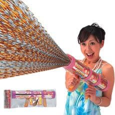 Rakuten - ハッピーウェポンクラッカー　1袋1個入クラッカー　パーティクラッカーバズーカ　散らかるタイプ使い切りタイプ　キラキラテープ