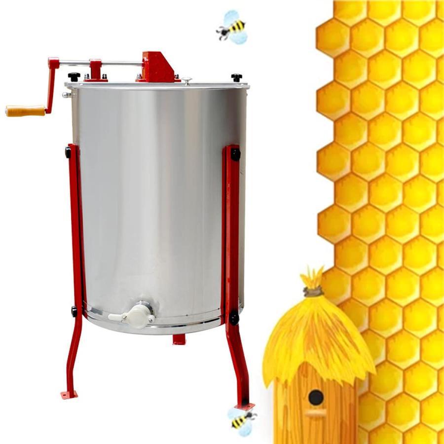 ハニースピナー 遠心分離機 はちみつ 蜂蜜分離器 手動 蜂蜜 養蜂機械 蜂蜜抽出機 養蜂用 器具 ステンレス製 2フレーム 濾過器 蜂蜜抽出器 蜜こし器ハニースピナー 遠心分離機 はちみつ
