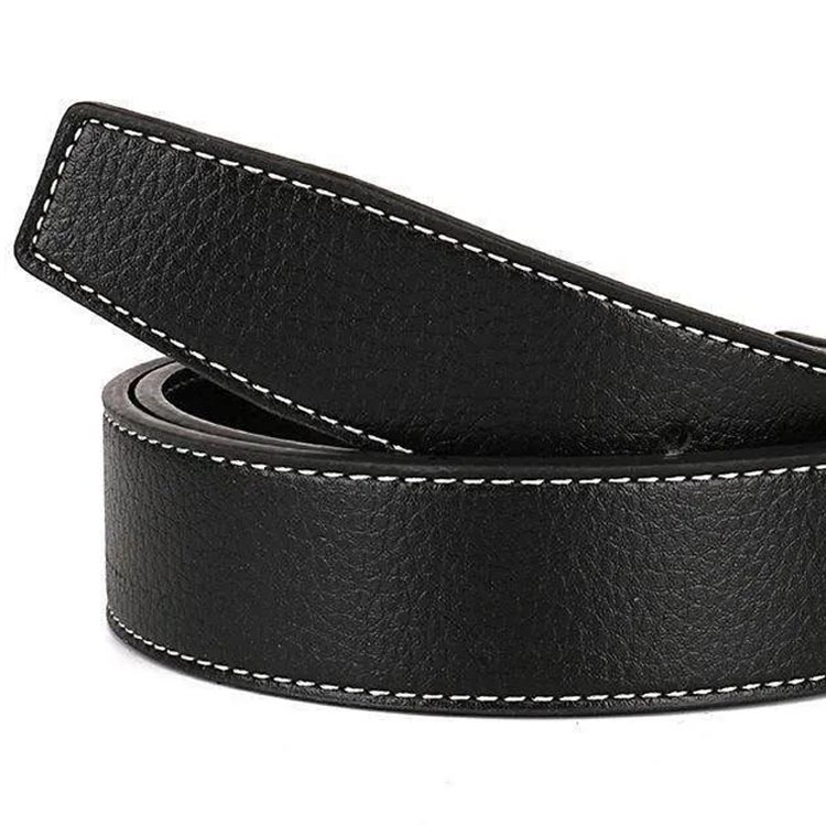 KKTMS楽天市場店のバックルなし ベルト 33mm レザーベルト 37mm スーツ 穴あり ベルトのみ 紳士用 ビジネス 交換用 帯のみ 替えベルト メンズ 紳士ベルト PUレザー 115 110cm 105cm｜アングル2