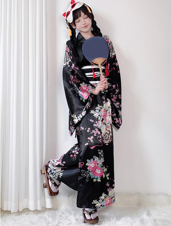 【全店ポイント5倍★5と0のつく日】ハロウィン コスプレ マキシ丈和服 着物コスプレ 袴風 衣装 和風 和装 レディース コスプレ衣装 コスチューム ダンス 舞台 ステージ 大人用 袴 巫女さん 着物 ジ 浴衣 和服 kktms-10018068 KKTMS楽天市場店 サンプル画像3