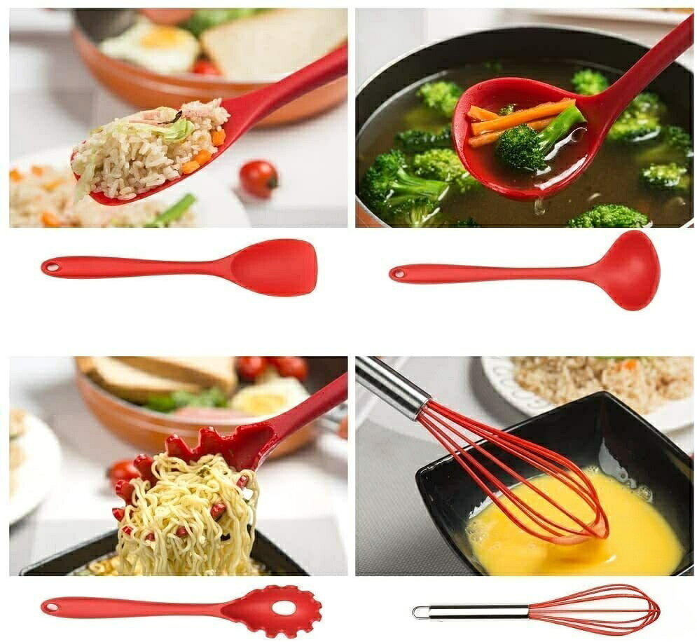 【期間限定★600円OFFクーポン対象商品】 キッチンツールセット シリコン へら スパチュラ 調理器具 セット 台所用品 おたま ふらいがえし トング シリコンヘラ 時短 器具 クッキングツール kktms-10007389 KKTMS楽天市場店 サンプル画像2