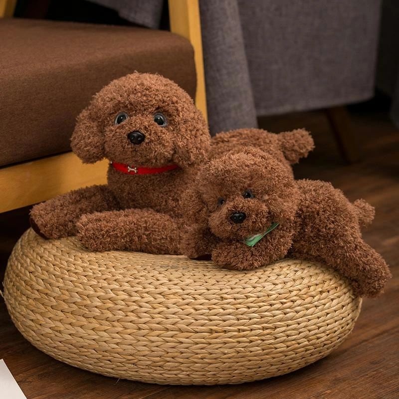 ぬいぐるみ 抱き枕 プードル 犬 リア ペット ペットグッズ 早い者勝ち ホワイト カーキ ブラウン キャメル ブラック グレー 35cm 48cm