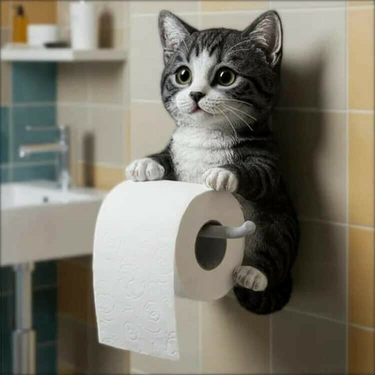 KKTMS楽天市場店のトイレットペーパー 猫のトイレットペーパーホルダー トイレットペーパーホルダー 壁掛け おもしろ スタンド 猫型 おしゃれ 穴開けない 取り付け簡単｜アングル3