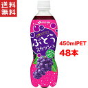送料無料 週変わりクーポン配布!! 伊藤園 ぶどうスカッシュ 450ml 2ケース 48本入り 炭酸飲料 グレープスカッシュ 果汁入り リフレッシュ飲料 まとめ買い 箱買い