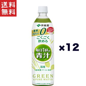 伊藤園 ごくごく飲める 毎日1杯の青汁 PET900g 12本入り