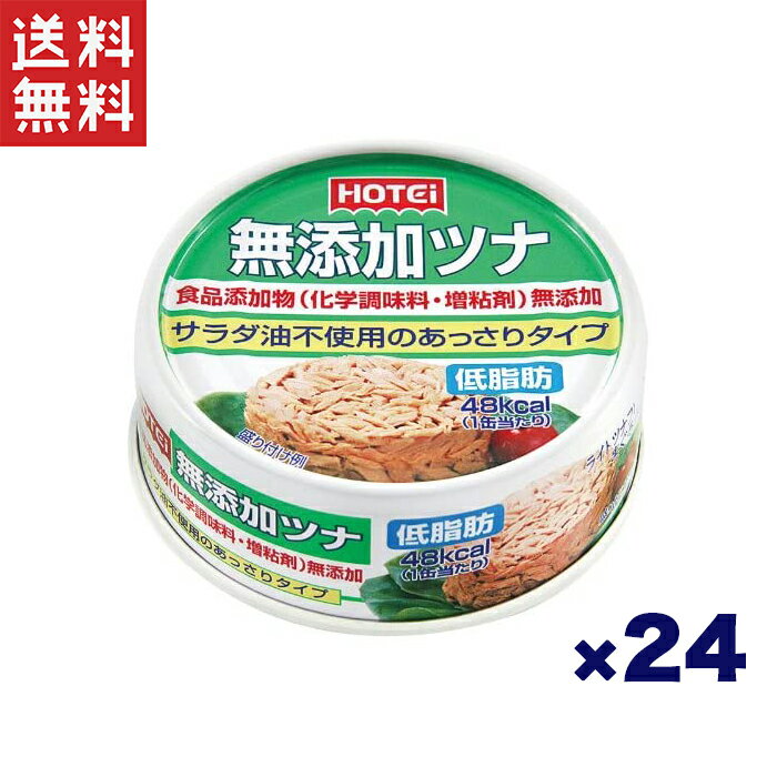 今だけ3,980円ポッキリ ホテイ 国内製造ツナ 備蓄品 魚肉缶 ツナ 健康食品 無添加 水煮 24缶パック ホテイフーズ 【D】