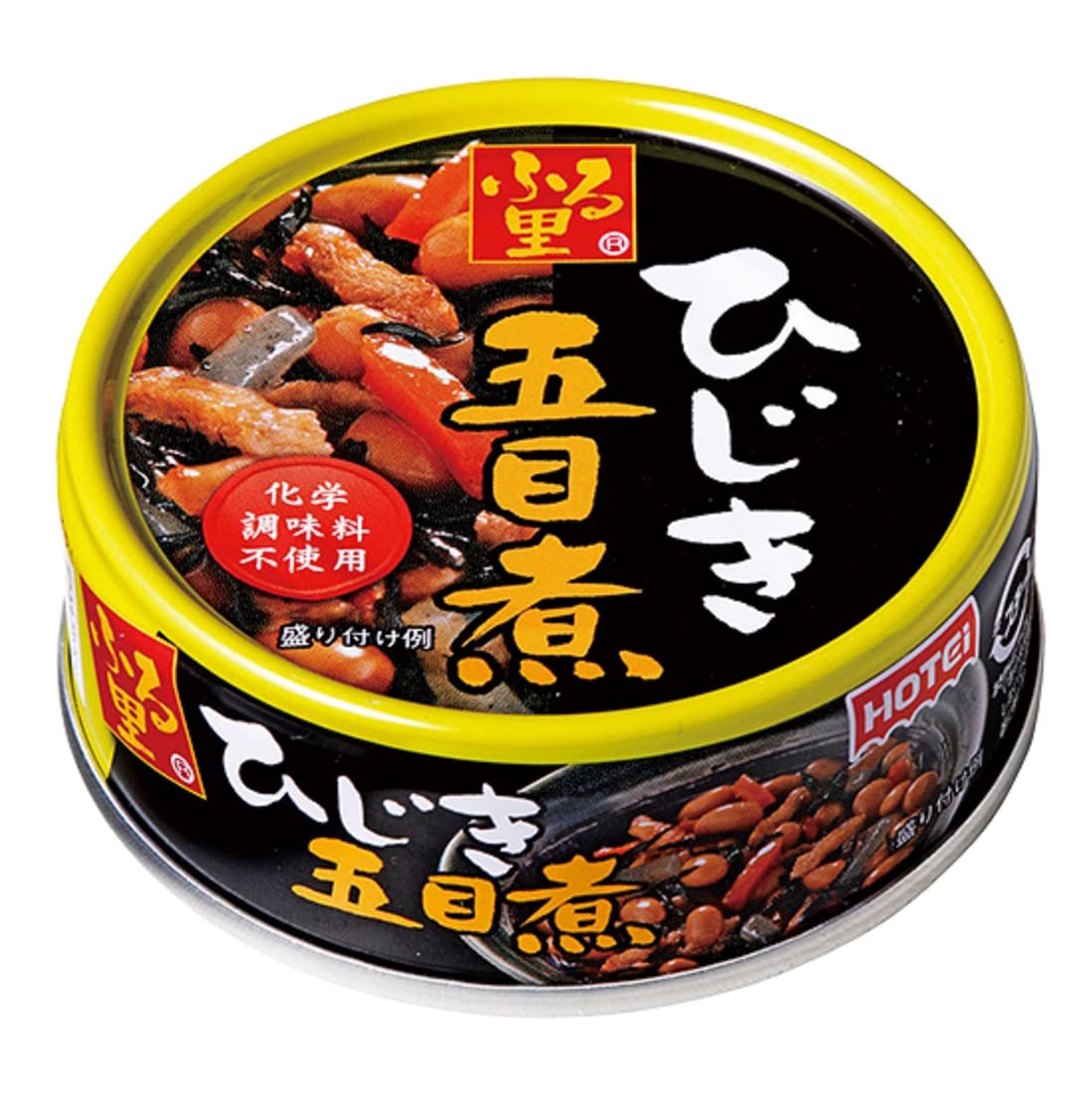 送料無料 週変わりクーポン配布!!ホテイフーズ ホテイ ふる里ひじき五目煮 缶詰 75g 化学調味料不使用 和風おかず 非常食 保存食 備蓄