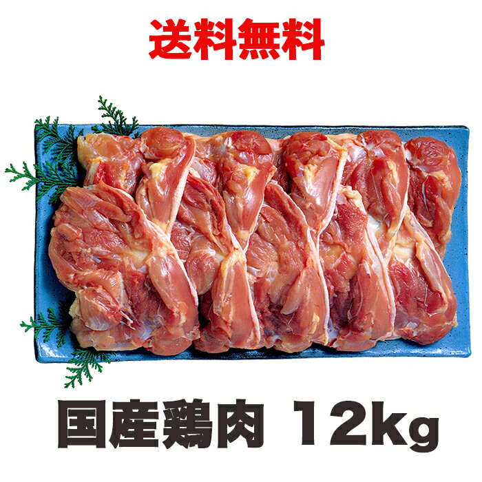 国産鶏肉 鶏もも肉 12kg