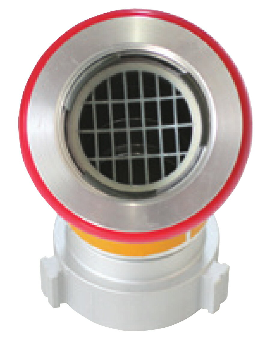 岩崎製作所　消防用品＞結合金具・媒介金具アルミ製消防用媒介金具　スイベル中継口媒介（ストレーナー..