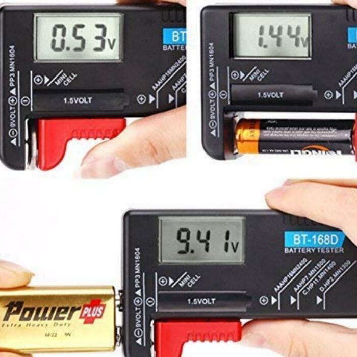 LCD液晶画面 デジタル バッテリーチェッカー 電池残量計 電池チェッカー