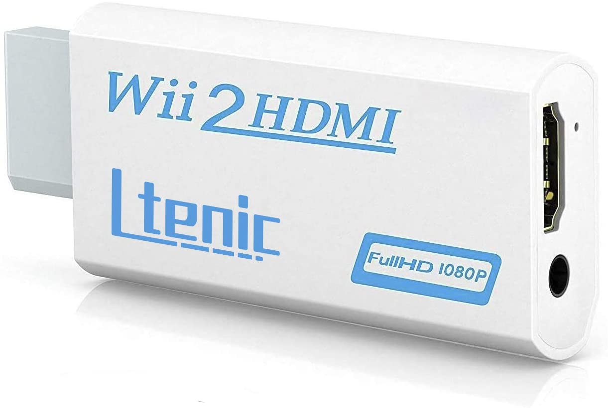 Wii to HDMI 変換アダプタ wii hdmi コンバーター480p/720p/1080pに変換 3.5mmオーディオ(HDMI接続でWiiを1080pに変換出力)
