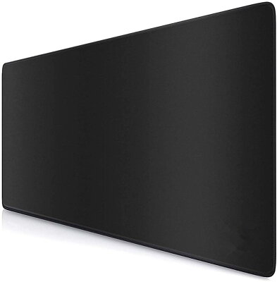 大型マウスパッド キーボードパッド 超大型 ゲーミングマウスパッド 布製 防水 滑り止め レーザー&光学式マウス対応 ブラック - Image 2