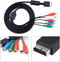 PS2/PS3用 コンポーネントAVケーブル ビデオ/オーディオケーブルコード 互換品 5分線(2)