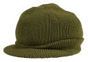 FREEWHEELERS CO. M-1941 WOOL KNIT JEEP CAP 2337003 OLIVE