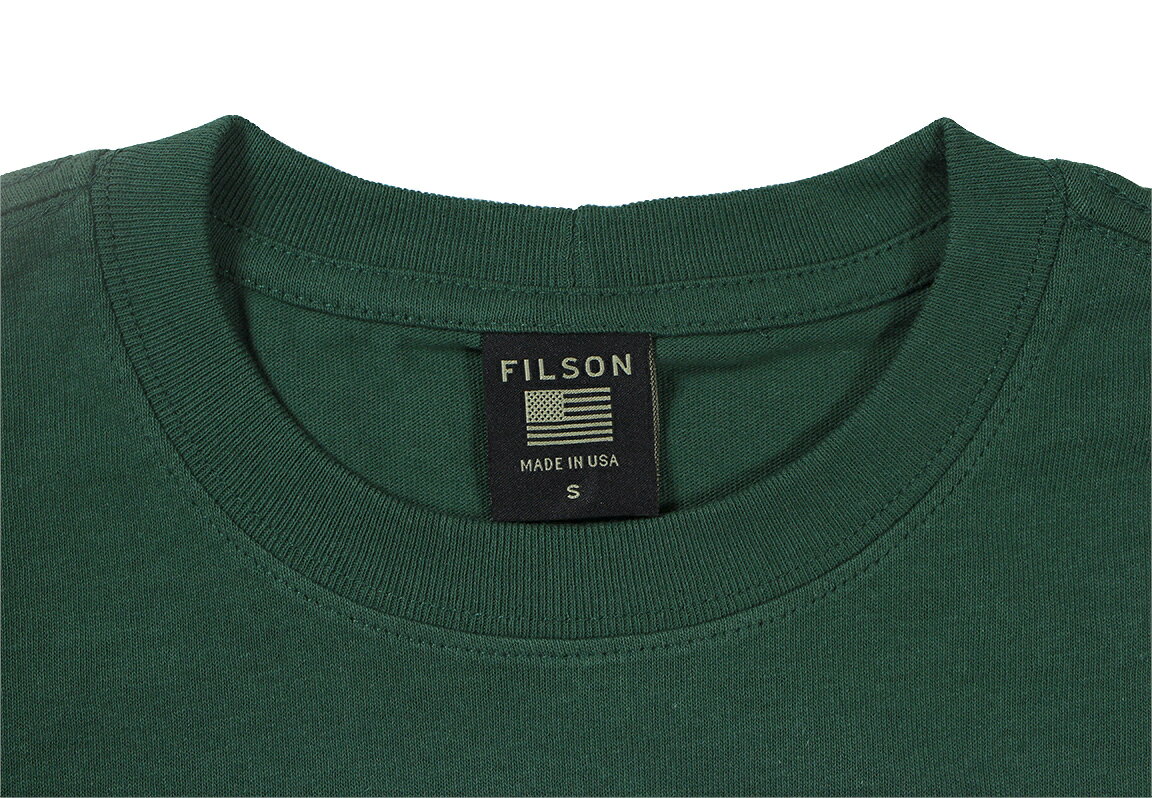 FILSON [-PIONEER GRAPHIC T-SHIRT- GREEN/MOOSE size.S,M,L]