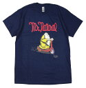 ROBERT CRUMB: OFFICIAL PRINTED SS TEE MR. NATURAL SCOOTIN’ NAVY size.S,M,L,XL