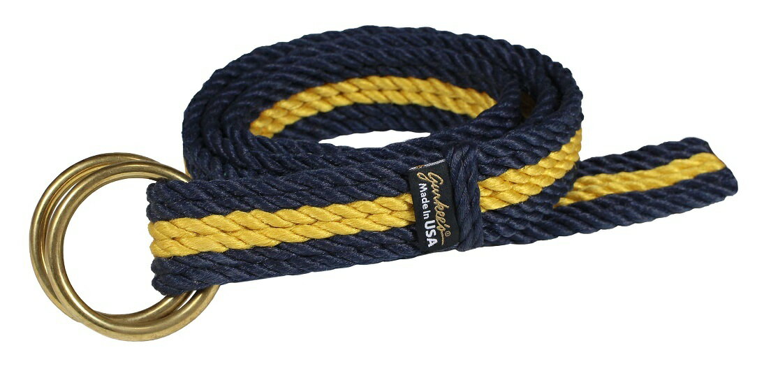 キース GURKEES ["HANDMADE BELT" BLUE&GOLD size.M(30-34).L(34-38)]