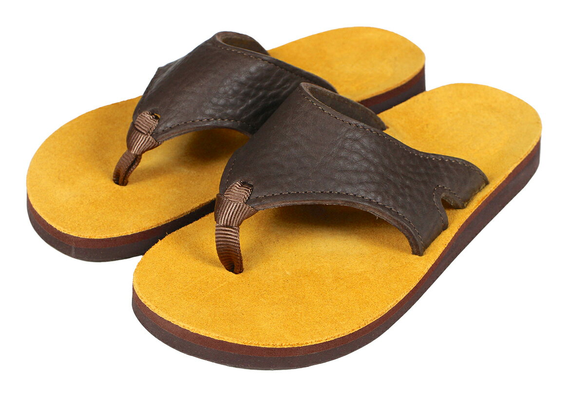 THE SANDALMAN ["BEACH WIDE" CHOCO×GOLDEN size.7,8,9,10]