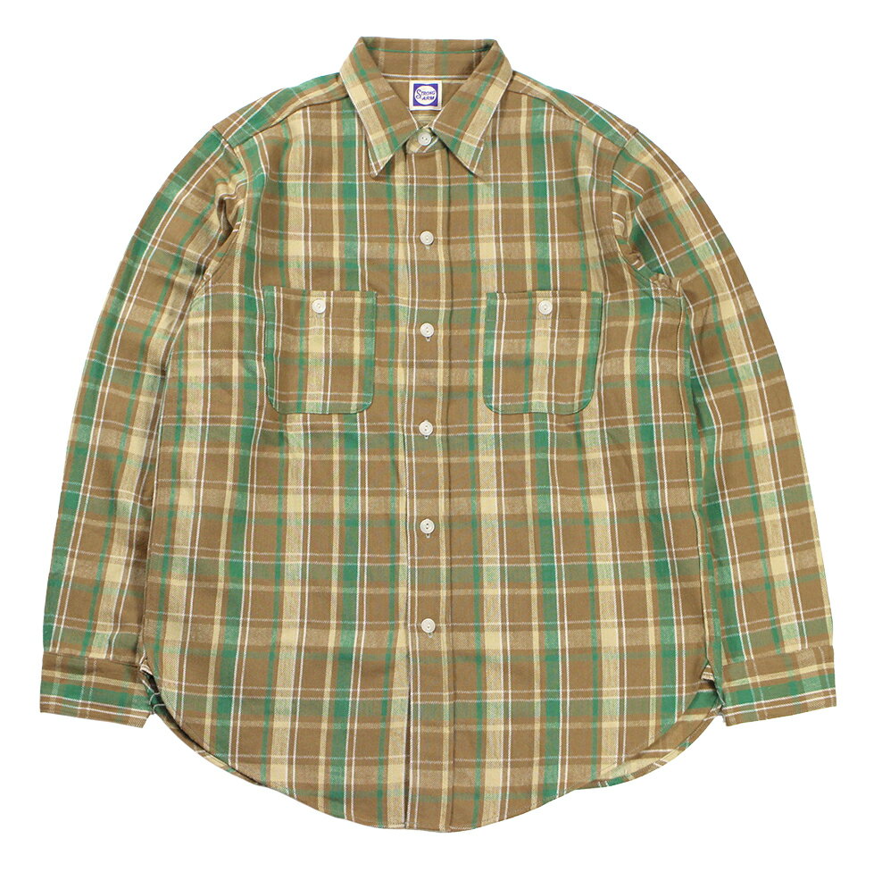 JOHN GLUCKOW ["Lot JG-06 1940s Storm Shirt E柄" ブラウン size.36,38,40,42,44]