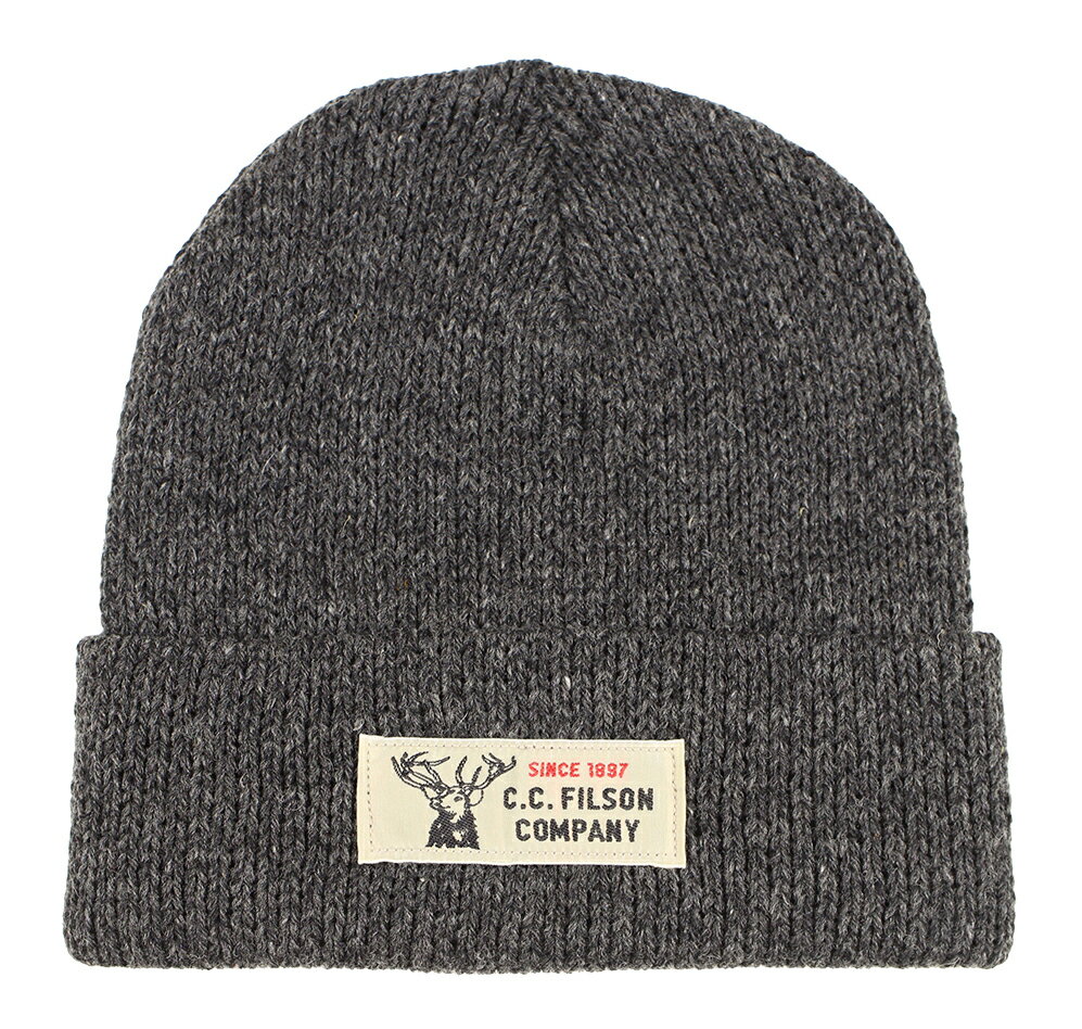FILSON [-LINED RAGG WOOL BEANIE- CHARCOAL BLACK]