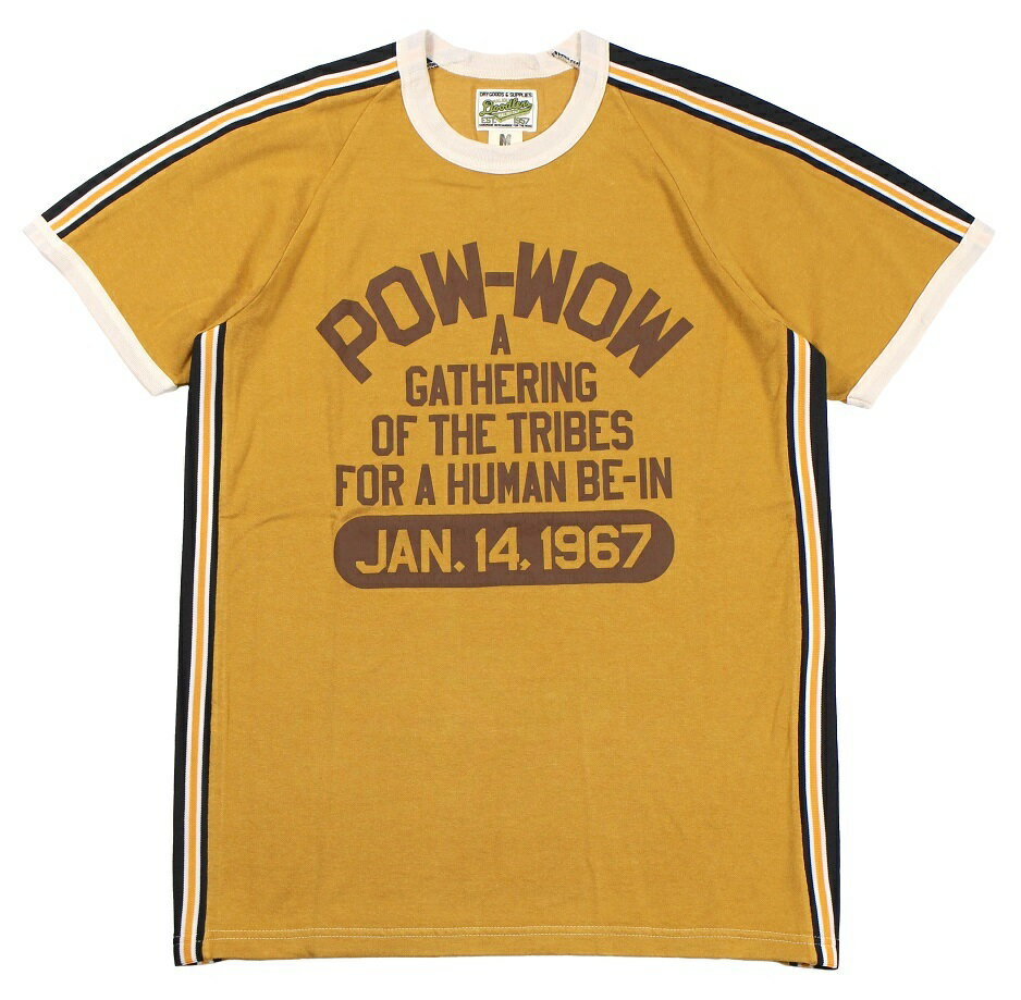 ’BO’S GLAD RAGS ["A Gathering of the Tribes for a Human Be-In" DEAD YELLOW size.S,M,L,XL]