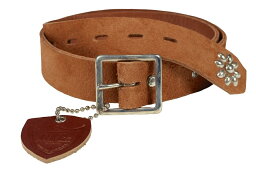 HTC ベルト（メンズ） HTC ["SUEDE END ONLY FLOWER STUDS BELT" 1.25インチ L.BROWN size.32,34,36,38]