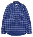 FREEWHEELERS CO. Sag Harbor SHIRT 2133008 BLUE×SAX×GREEN size.14,15,16,17,17 1/2