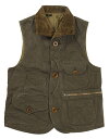 FREEWHEELERS CO. Yellowstone SLEEVELESS COAT 2321018 YARN-DYED OLIVE size.34,36,38,40,42,44