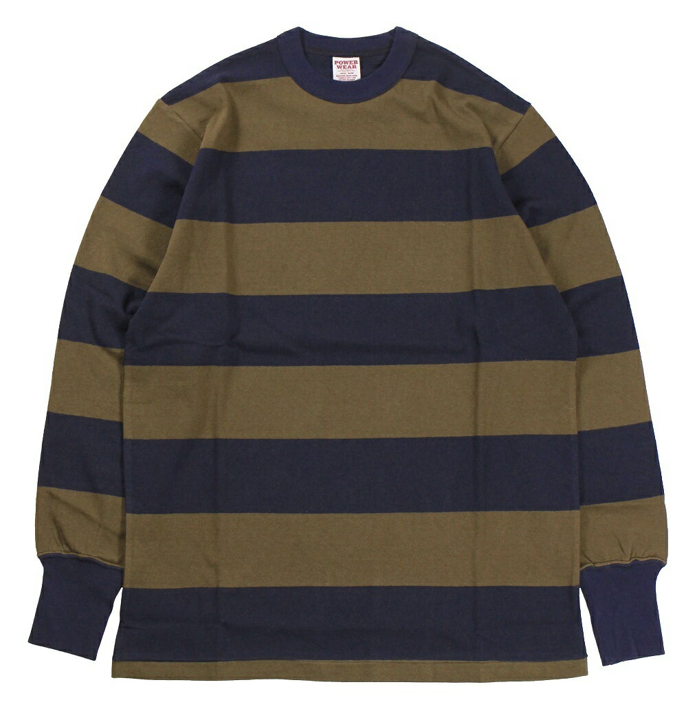 FREEWHEELERS & CO. ["HORIZONTAL STRIPED" SET-IN LONG SLEEVE T-SHIRT #2325026 OLD NAVY×GRAY KHAKI size.S,M,L,XL]