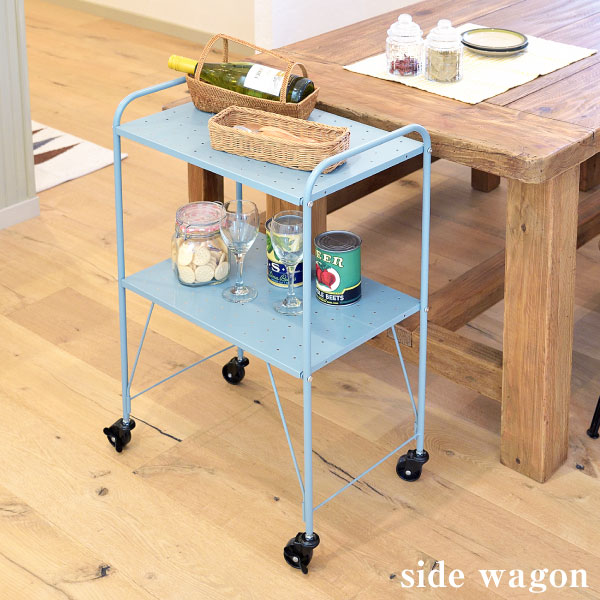 サイドワゴン キッチンワゴン スリム 2段 収納 キッチン収納 野菜ストッカー キッチン用品 キャスター..