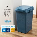 プレゼントあり! 臭いがもれない!コバエ対策に最適!! ワンハンドパッキンペール 70L ゴミ箱 キッチン ダストボックス おしゃれ 清潔 シンプル ふた付き ...