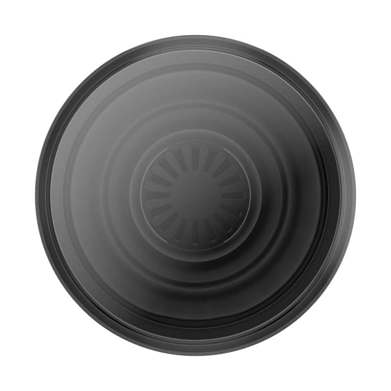 PopSockets PopGrip - 拡張スタンドとグリップ 交換可能な上部 - 半透明ブラックスモーク