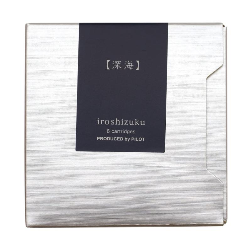 パイロット 万年筆カートリッジ 色彩雫 iroshizuku 0.9cc 深海 6本 IRF6SSNK