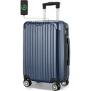 [RIOKO] キャリーケース スーツケース USBポート付き キャリーバッグ 拡張機能付き 超軽量 機内持ち込み可 静音 ダブルキャスター 耐衝撃 360度回転 ストッパー付きスーツケース ファスナー式