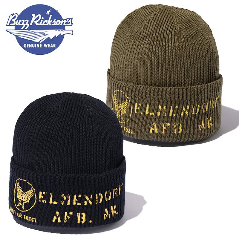 バズリクソンズ ニット キャップ BR02769 / BUZZ RICKSON'S WATCH CAP COTTON VERSION STENCIL