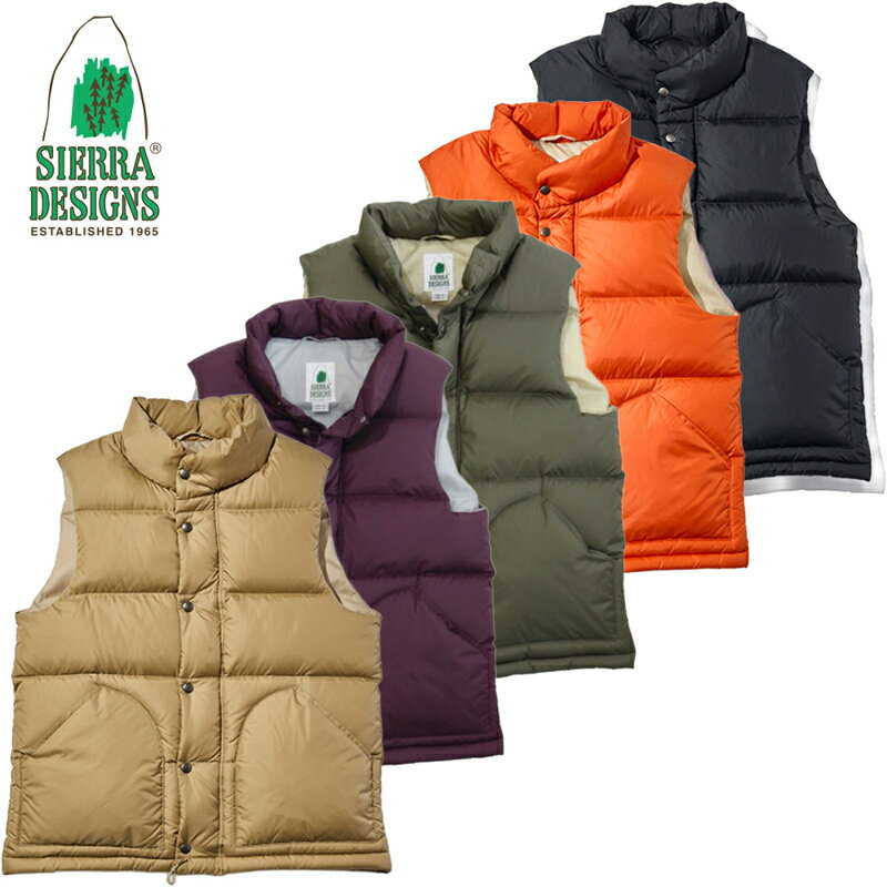 【スーパーSALE対象商品】シエラデザインズ ジップ ダウン ベスト 821004 / SIERRA DESIGNS ZIP DOWN VEST