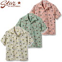 スターオブハリウッド ドビー コットン 半袖 オープン シャツ “ATOMIC” SH39086 / STAR OF HOLLY WOOD DOBBY COTTON OPEN SHIRT “ATOMIC”