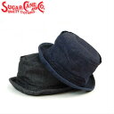 シュガーケーン 10oz デニム ポークパイ ハット SC02466 10oz. DENIM PORKPIE HAT