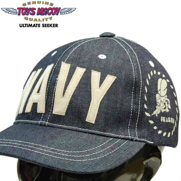 TOYS McCOYトイズマッコイ　コットンキャップ ネイビーNAVY「SEABEES」TMA1826