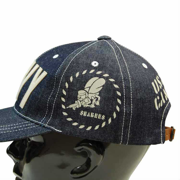 TOYS McCOYトイズマッコイ　コットンキャップ ネイビーNAVY「SEABEES」TMA1826