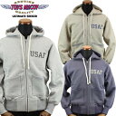 トイズマッコイ ミリタリー フルZIP スウェット パーカ USAF TMC2271 TOYS McCOY MILITARY FULL ZIP SWEAT PARKA USAF