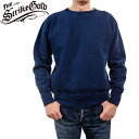 ストライクゴールド 吊り編み クルー スウェット インディゴアウト SGC001ID The Strike Gold Indigo Dyed LoopWheel Sweat Shirts