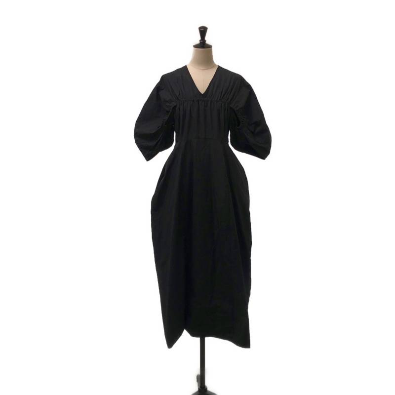 Rakuten - CLANE / クラネ | CROSSING GATHER ONEPIECE / ギャザー ワンピース | 1 | ブラック | レディース