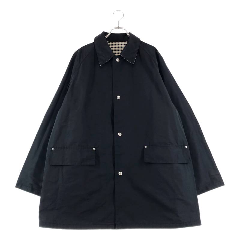 【美品】 HEUGN / ユーゲン | Laurence ローレンス コットン シルク リバーシブル ステンカラーコート | 3 | メンズ