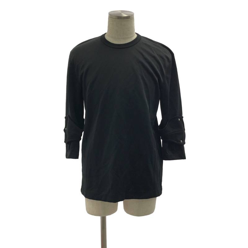 COMME des GARCONS HOMME PLUS / コムデギャルソンオムプリュス | 2016AW | ポリエステル 甲冑 アジャスタースリーブ カットソー | L | ブラック | メンズ