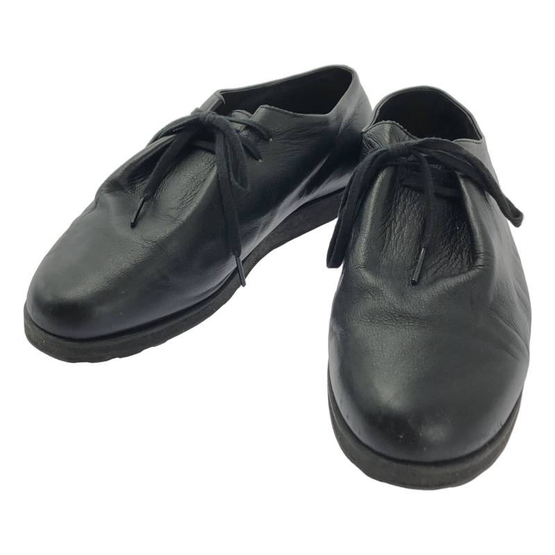PETROSOLAUM / ペテロオラウム | Drawstring Shoes レザー ドローストリングシューズ | 39 | ブラック | メンズ