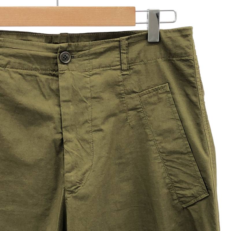 DRIES VAN NOTEN / ドリスヴァンノッテン | 2019SS | コットン ミリタリーモチーフ スラックス パンツ | 46 | カーキ | メンズ