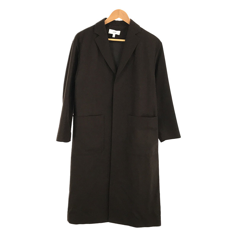 HYKE / ハイク | 2018AW | ウールフランネル チェスターコート ショップコート | 1 | ブラウン | レディースのサムネイル